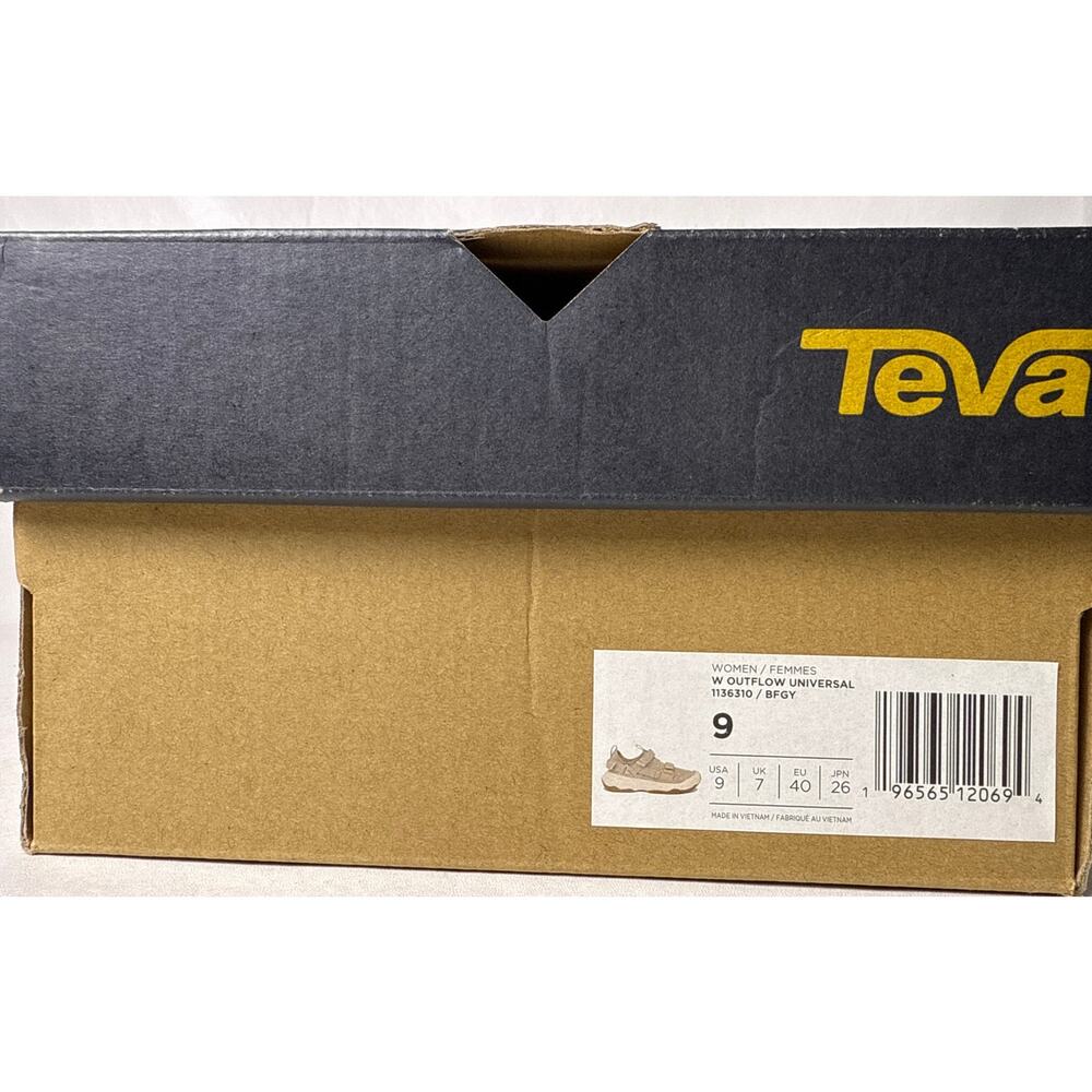 Teva Outflow Water Sneaker Womens 9 Nude Quick Dry Mesh Trail Hiking Shoe - Picture 14 of 16